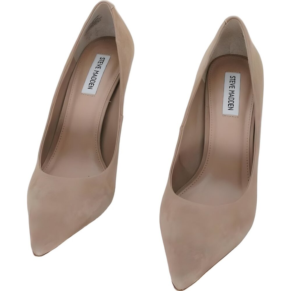 Steve Madden Classie Pointed Toe Tan Nubuck Pumps… - image 5